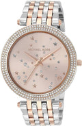 Michael Kors Darci Rose Gold Dial Two Tone Steel Strap Watch for Women - MK3726