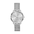 Michael Kors Portia Silver Dial Silver Mesh Bracelet Watch for Women - MK3843