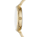 Michael Kors Parker Crystals Gold Dial Gold Steel Strap Watch For Women - MK4469