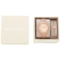 Michael Kors Lauryn Mother of Pearl Dial Rose Gold Dial Rose Gold Steel Strap Watch For Women - MK4491