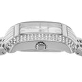Michael Kors Emery Pave Double Wrap White Dial Silver Steel Strap Watch for Women - MK4834