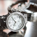 Michael Kors Parker Silver Dial Silver Steel Strap Watch for Women - MK5353