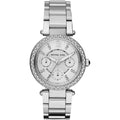 Michael Kors Parker Silver Dial Silver Steel Strap Watch for Women - MK5615