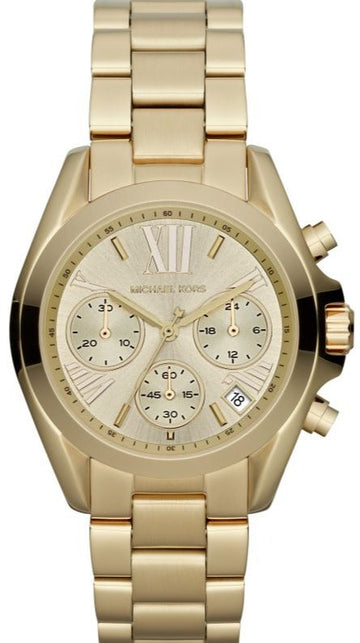 Michael Kors Bradshaw Gold Dial Gold Steel Strap Watch for Women - MK5798