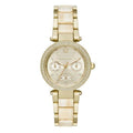 Michael Kors Parker Analog Gold Dial Gold Steel Strap Watch For Women - MK6833