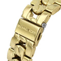 Michael Kors Ritz Chronograph Gold Dial Gold Steel Strap Watch For Women - MK6937