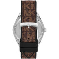 Michael Kors Jessa Multifunction Silver Dial Brown Leather Strap Watch For Women - MK7205