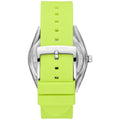 Michael Kors Janelle Three Hand Neon Green Dial Neon Green Rubber Strap Watch For Women - MK7351