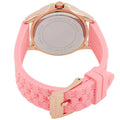 Michael Kors Mini Pilot Quartz Rose Gold Dial Pink Silicone Strap Watch For Women - MK7375