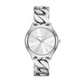 Michael Kors Runway Three-Hand Silver Dial Silver Steel Strap Watch for Women - MK7474