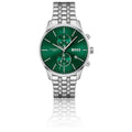 Hugo Boss Associate Green Dial Silver Steel Strap Watch for Men - 1513975
