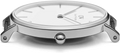 Daniel Wellington Classic Reading White Dial Black Leather Strap Watch For Men - DW00100028