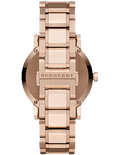 Burberry The City Grey Dial Rose Gold Steel Strap Watch for Men - BU9353