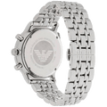 Emporio Armani Tazio Chronograph Black Dial Silver Steel Strap Watch For Men - AR5988