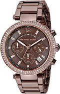 Michael Kors Parker Analog Quartz Brown Dial Brown Steel Strap Watch For Women - MK6378