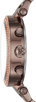 Michael Kors Parker Analog Quartz Brown Dial Brown Steel Strap Watch For Women - MK6378