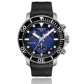 Tissot Seastar 1000 Chronograph Blue Dial Black Rubber Strap Watch For Men - T120.417.17.041.00