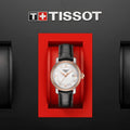 Tissot Bridgeport Lady White Dial Brown Leather Strap Watch For Women - T097.010.26.118.00