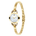 Movado Rondiro Mother of Pearl Dial Gold Steel Strap Watch For Women - 0606889