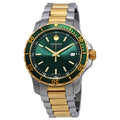 Movado Series 800 Chronograph Green Dial Two Tone Steel Strap Watch For Men - 2600148