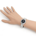 Omega Seamaster Aqua Terra Quartz Diamond Black Dial Silver Steel Strap Watch for Women - 220.10.28.60.51.001