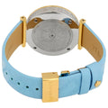 Versace V-Twist Blue Dial Blue Leather Strap Watch for Women - VELS00319