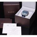 Gucci Coupe Chronograph Blue Dial Two Tone NATO Strap Watch for Men - YA131203