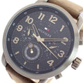 Tommy Hilfiger Briggs Chronograph Black Dial Brown Leather Strap Watch for Men - 1791425