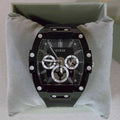 Guess Phoenix Multifunction Black Dial Black Rubber Strap Watch for Men - GW0203G3