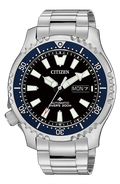 Citizen Promaster Fugu Limited Edition Diver's 200m Automatic Black Dial Silver Steel Strap Watch For Men - NY0098-84E