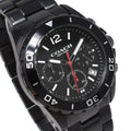 Coach Kent Chronograph Black Dial Black Steel Strap Watch for Men - 14602554