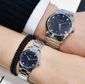 Gucci G Timeless Black Dial Silver Steel Strap Watch For Women - YA126573A