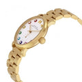 Marc Jacobs Baker White Dial Gold Steel Strap Watch for Women - MBM3440