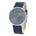 Coach Charles Grey Dial Black Leather Strap Watch for Men - 14602150