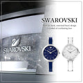Swarovski Crystalline Delight Analog Blue Dial Two Tone Steel Strap Watch for Women - 5580533