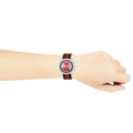 Gucci Grip Quartz Chronograph Red Dial Two Tone NATO Strap Watch for Men - YA157304