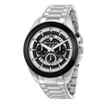 Maserati Traguardo Chronograph Black Dial Silver Steel Strap Watch For Men - R8873612059