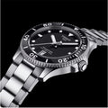 Tissot Seastar 1000 Black Dial Silver Steel Strap Watch For Men - T120.410.11.051.00