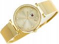 Tommy Hilfiger Lynn Quartz Gold Dial Gold Mesh Bracelet Watch For Women - 1781864