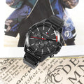 Tommy Hilfiger Mason Chronograph Black Dial Black Steel Strap Watch For Men - 1791935