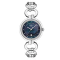 Tissot T Lady Flamingo Mother of Pearl Blue Dial Silver Steel Strap Watch for Women - T094.210.11.126.00