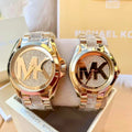 Michael Kors Bradshaw Gold Dial Gold Steel Strap Watch for Women - MK6487