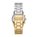 Michael Kors Runway Chronograph Gold Dial Two Tone Steel Strap Watch For Women - MK7329