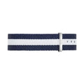 Daniel Wellington Classy Glasgow White Dial Two Tone Nylon Strap Watch For Women - DW00100082