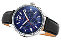 Tommy Hilfiger Gavin Blue Dial Blue Leather Strap Watch for Men - 1791468