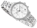 Fossil Neutra Chronograph Silver Dial Silver Steel Strap Watch for Women - ES5217