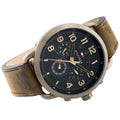 Tommy Hilfiger Briggs Chronograph Black Dial Brown Leather Strap Watch for Men - 1791425