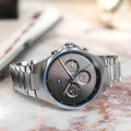 Tommy Hilfiger Justin Chronograph Gray Dial Silver Steel Strap Watch For Men - 1792054