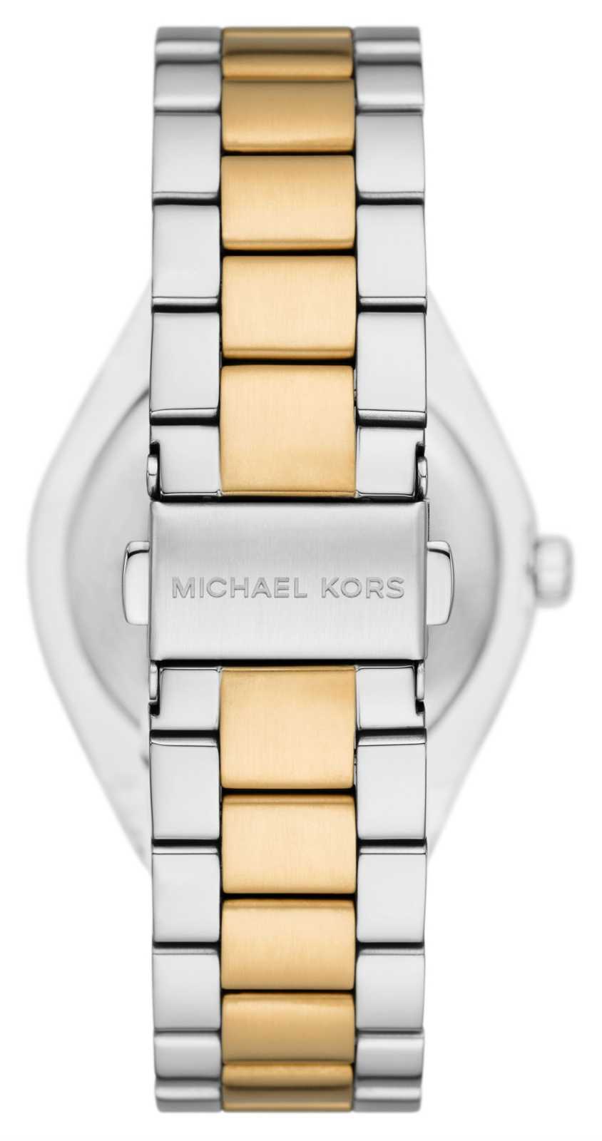 Michael Kors Lennox Three-Hand White Dial Two Tone Steel Strap Watch for Women - MK7464