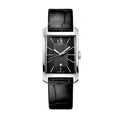Calvin Klein Window Black Dial Black Leather Strap Watch for Men - K2M23107